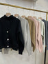 Winter High Neck Tops With Cardigan Sets